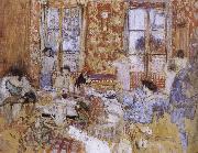 Naked girls sitting on the sofa Edouard Vuillard